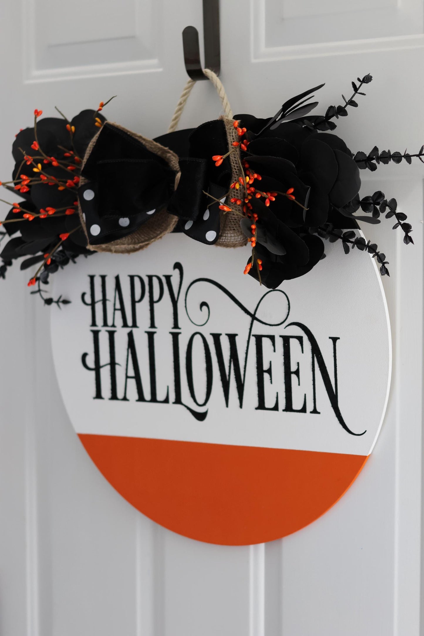 Happy Halloween Glitter Sign