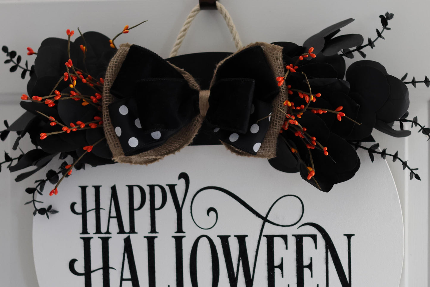 Happy Halloween Glitter Sign