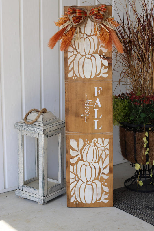 Happy Fall Porch Leaner Sign