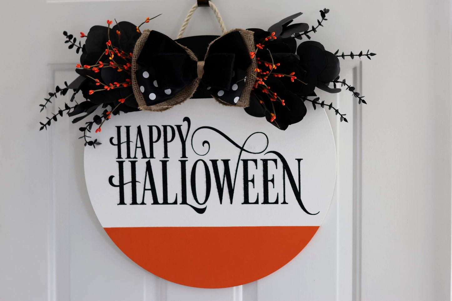Happy Halloween Glitter Sign