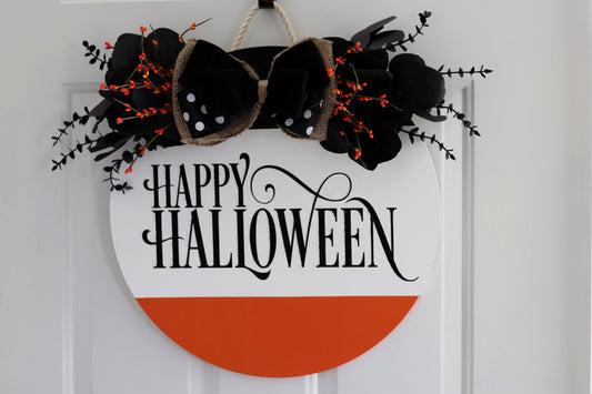 Happy Halloween Glitter Sign