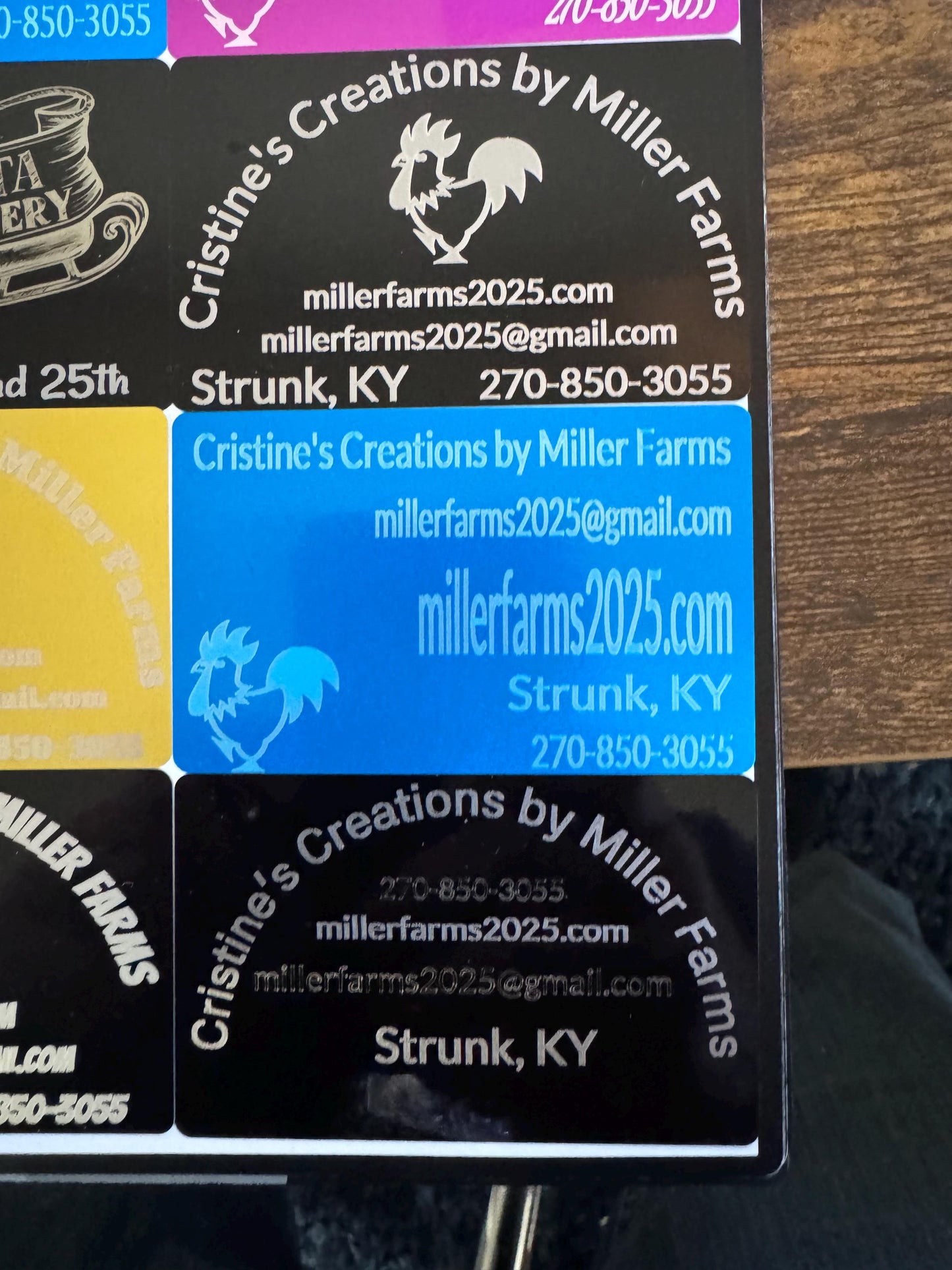 Custom Laser Engraved Aluminum Business Cards