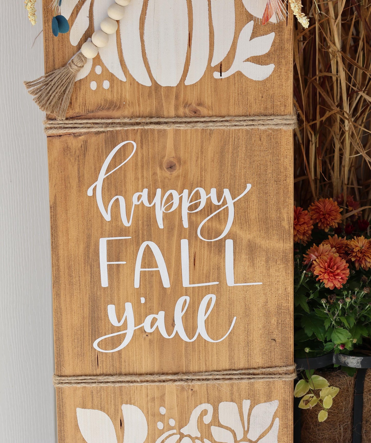 Happy Fall Y'all Porch Leaner