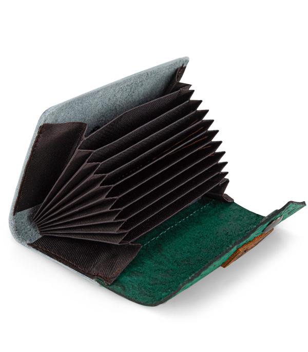 -Wrangler Tooled Cowhide Card Holder
