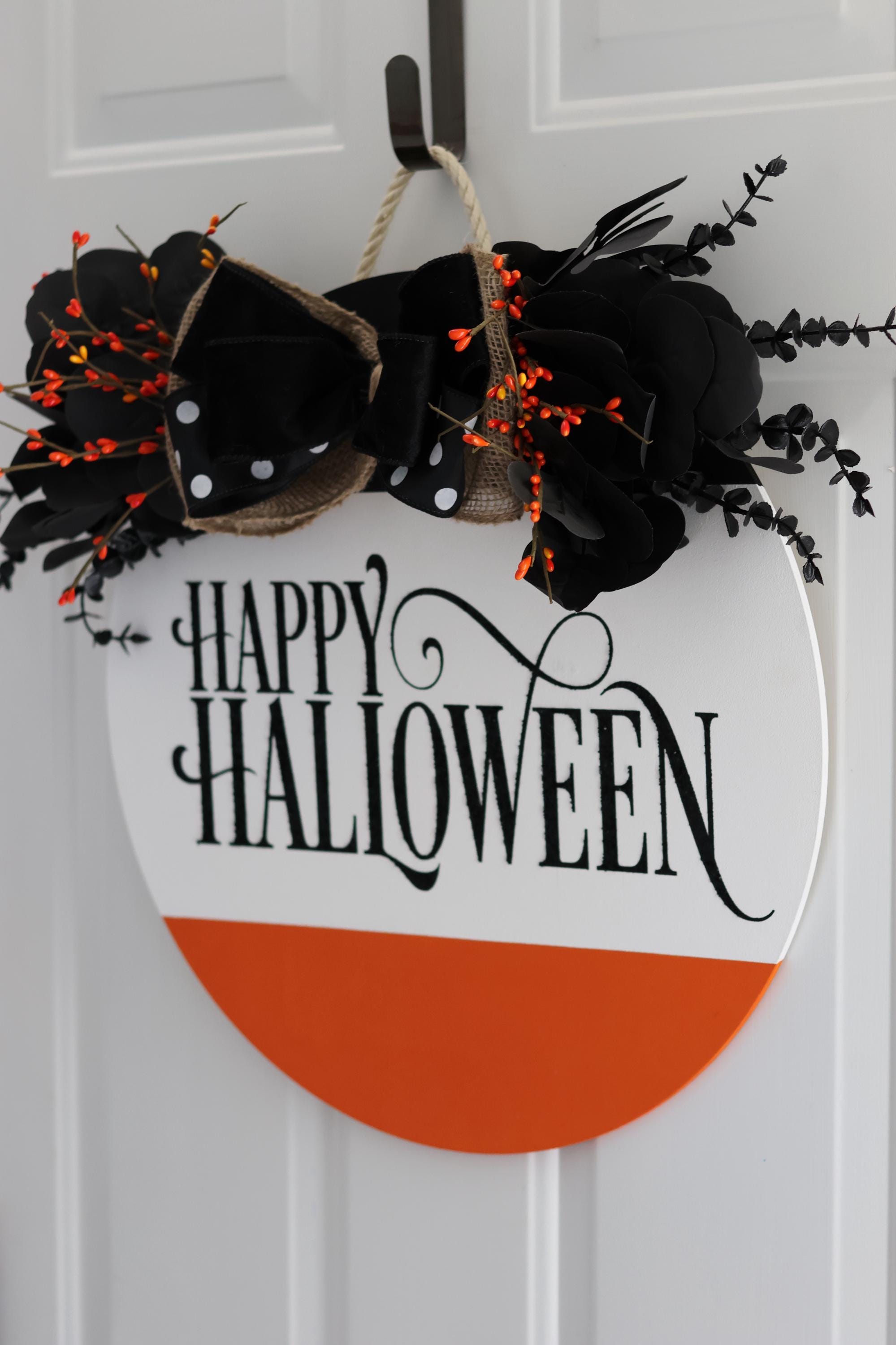 Happy Halloween Glitter Sign