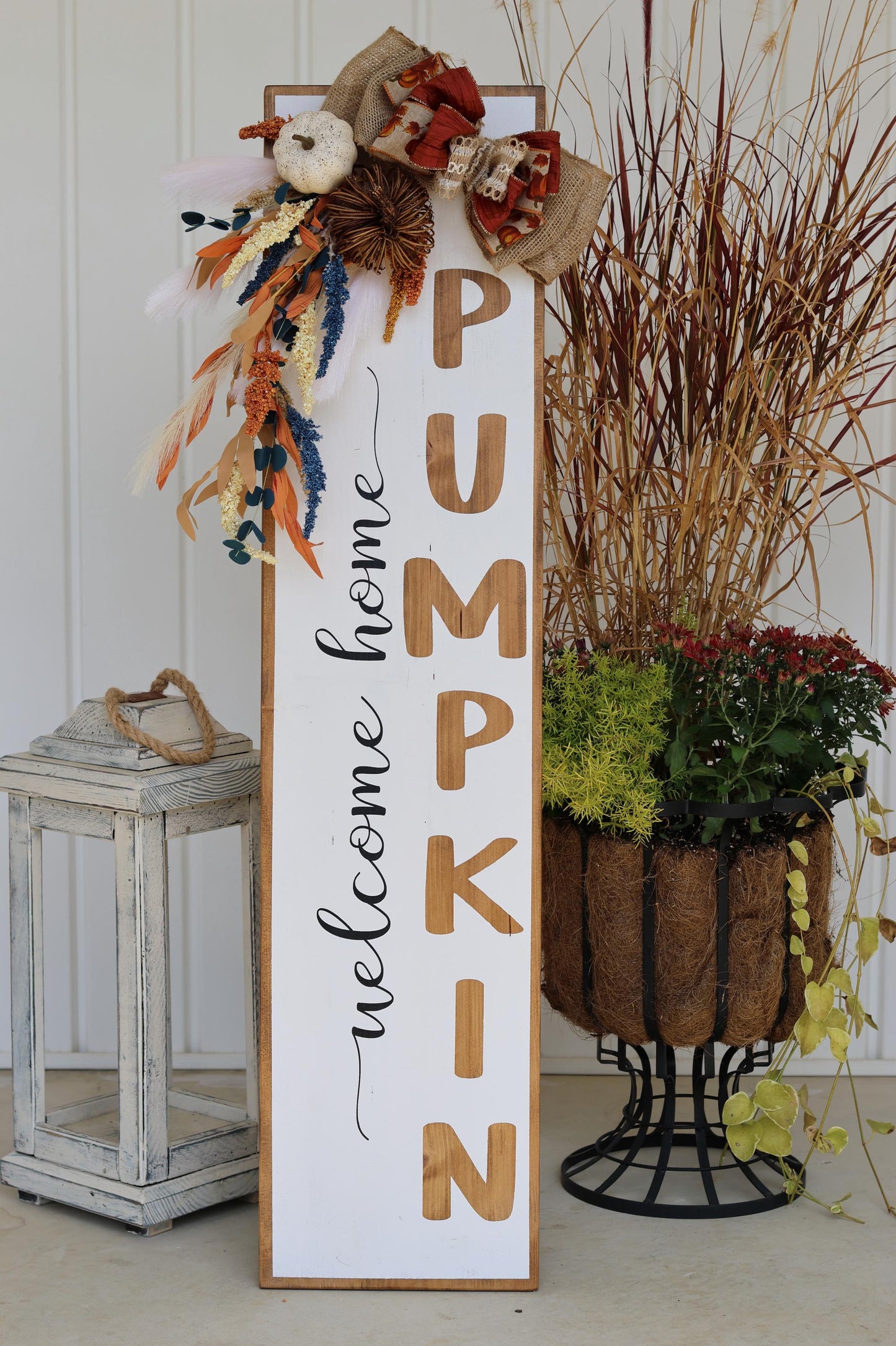 Welcome Home Pumpkin Porch Sign