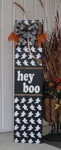 Rustic Halloween Hey Boo Porch Leaner
