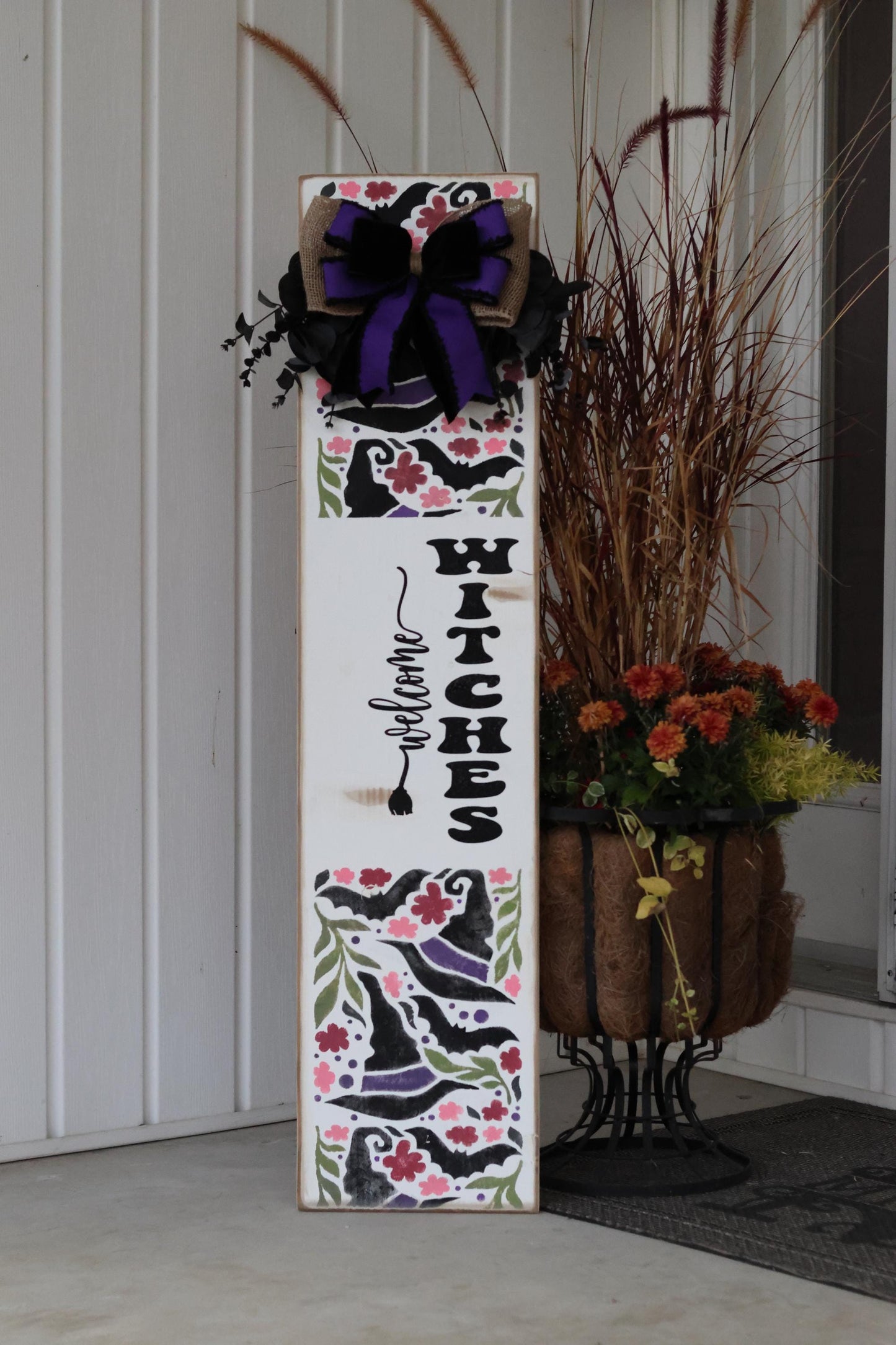 Witches Welcome Halloween Porch Leaner