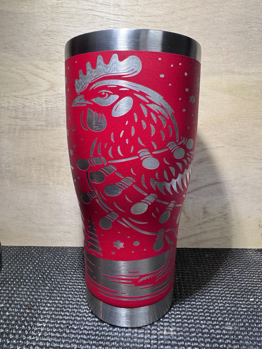 30 Ounce Hogg Rooster Christmas