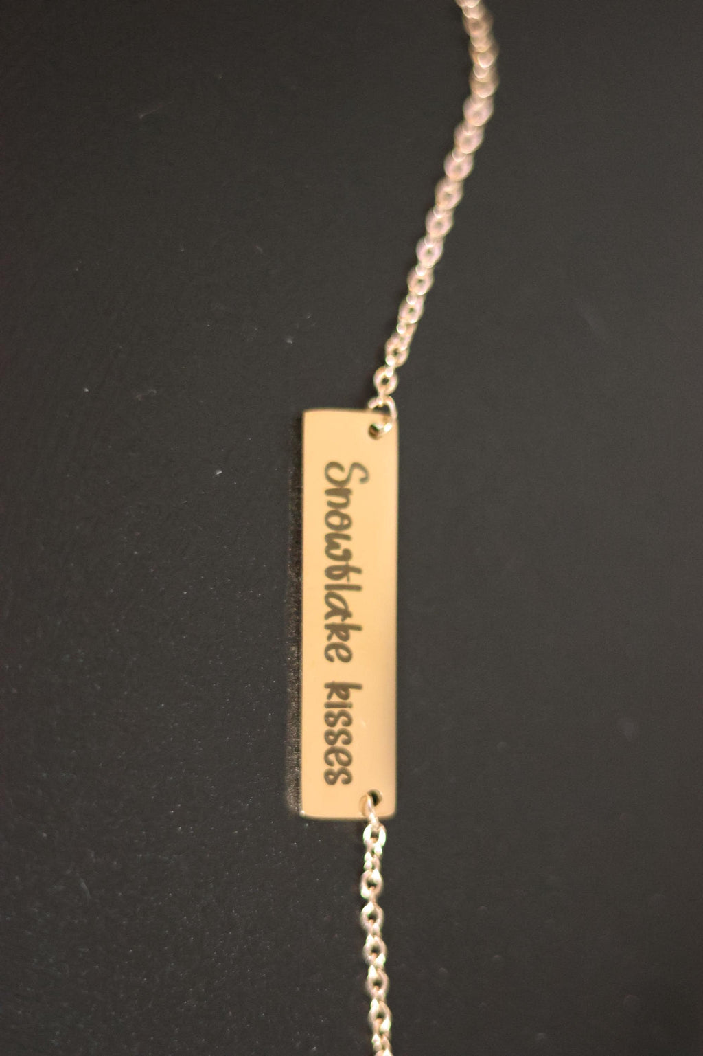 Medium Horizontal Bar Necklace (Silver, Gold, or Rose Gold)