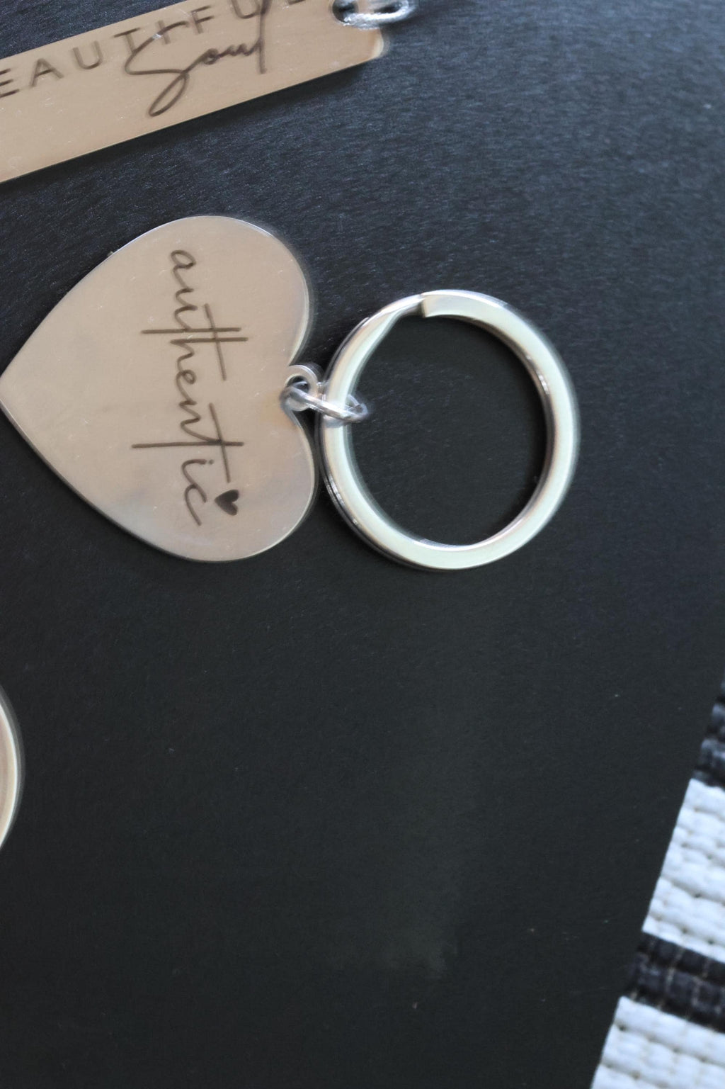 Custom Engraved Stainless Keychains and Bookmarkers