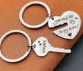 Custom Laser Engraved Stainless Steel Keychain  Personalized Name, Logo, or Message  Gift for Him or Her, Minimalist Metal Key Ring, Custom
