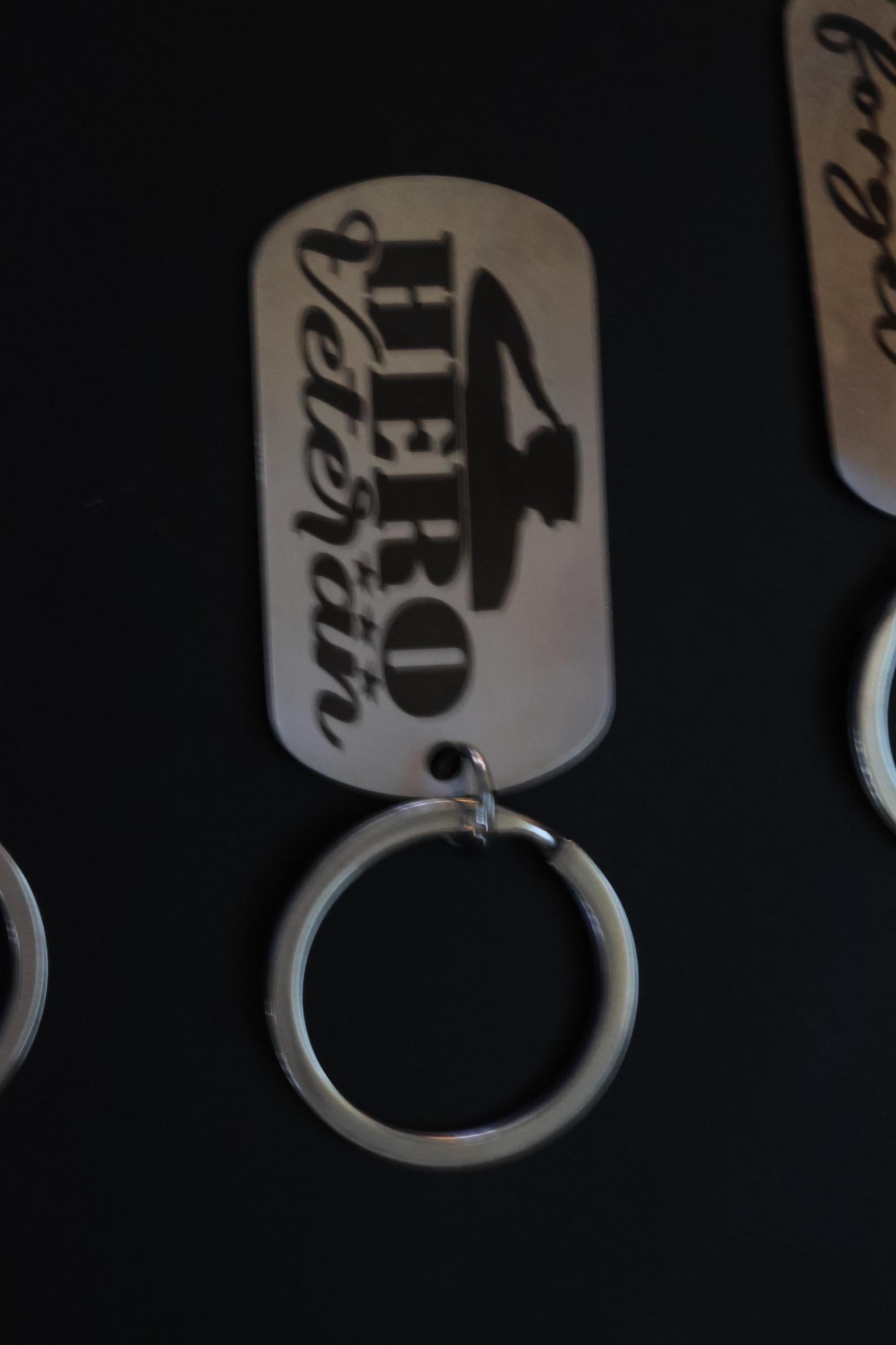 Custom Laser Engraved Stainless Steel Keychain  Personalized Name, Logo, or Message  Gift for Him or Her, Minimalist Metal Key Ring, Custom