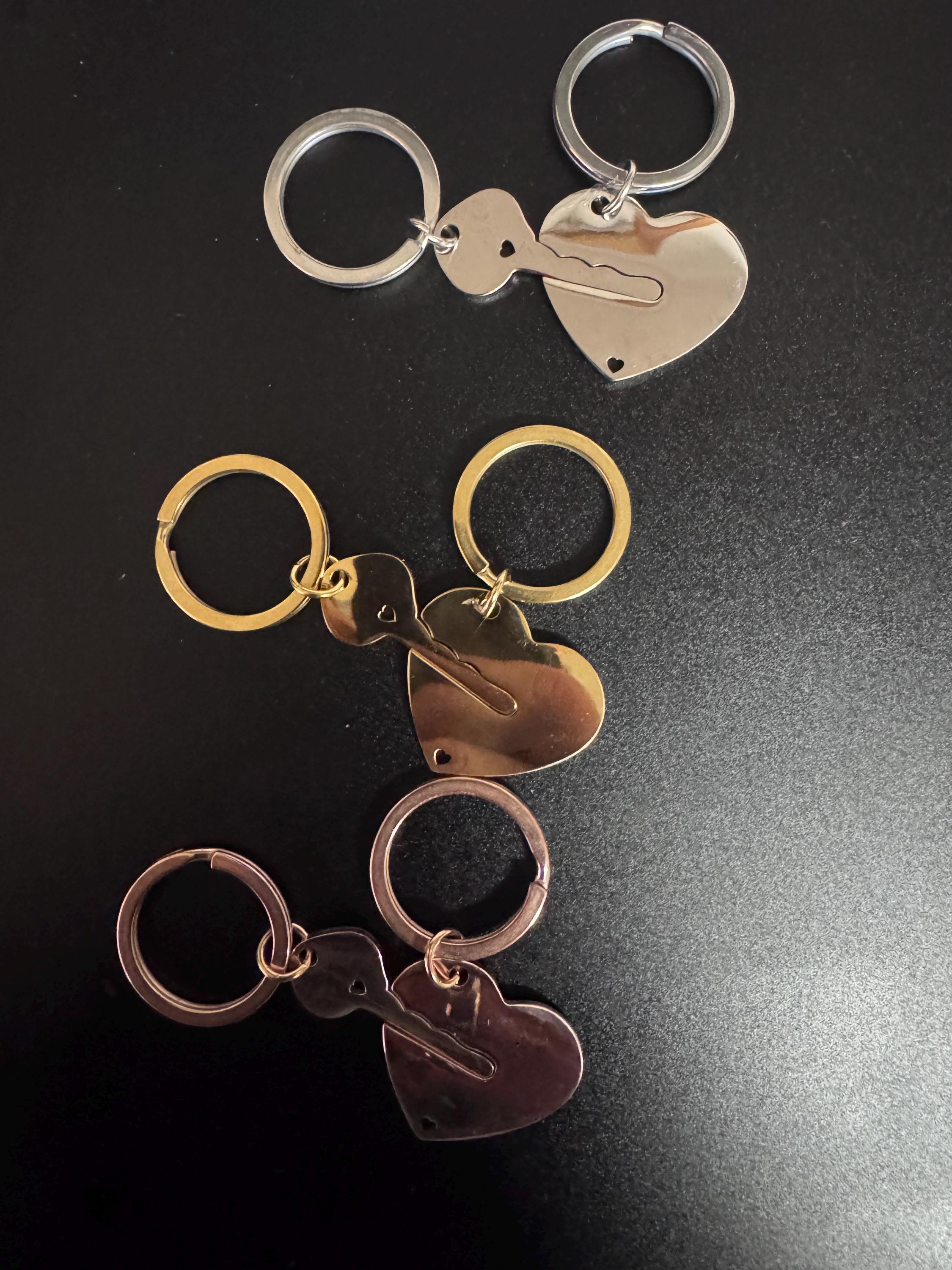 Custom Laser Engraved Stainless Steel Keychain  Personalized Name, Logo, or Message  Gift for Him or Her, Minimalist Metal Key Ring, Custom