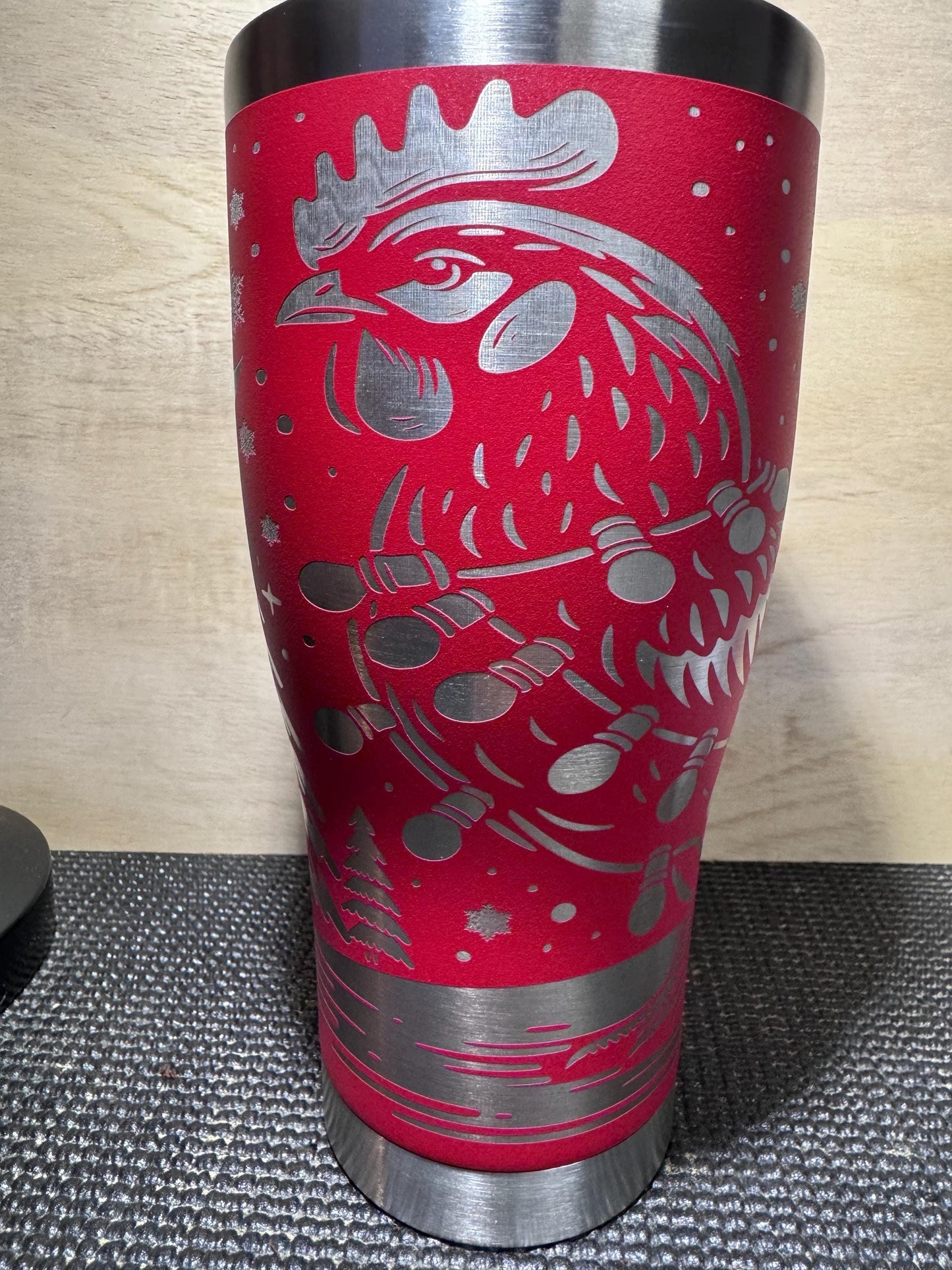 30 Ounce Hogg Rooster Christmas