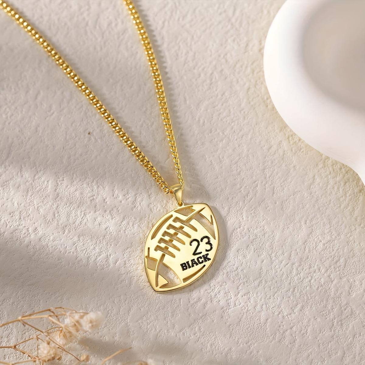 Football Pendant Necklace
