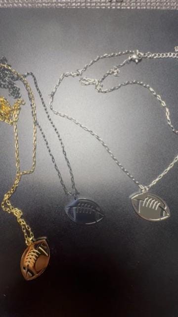 Football Pendant Necklace