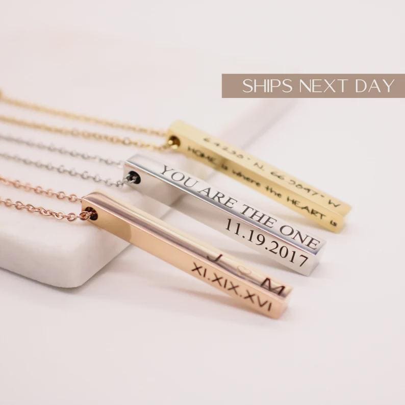 Vertical Bar Necklace