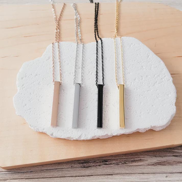Vertical Bar Necklace