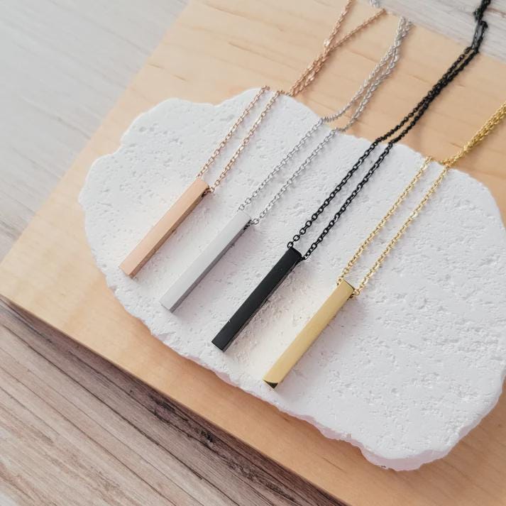 Vertical Bar Necklace