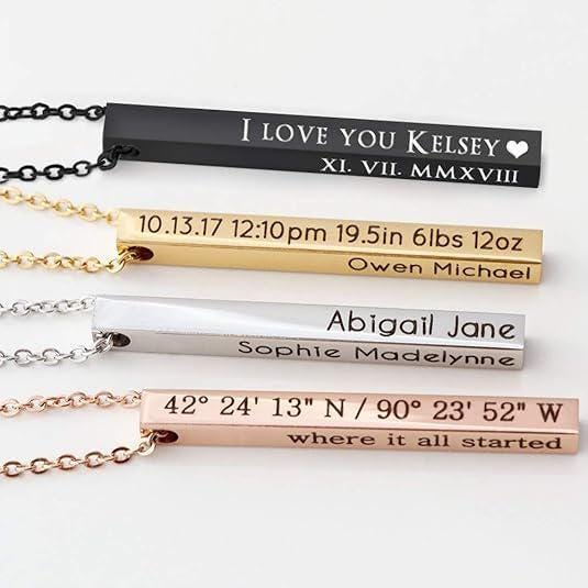 Vertical Bar Necklace
