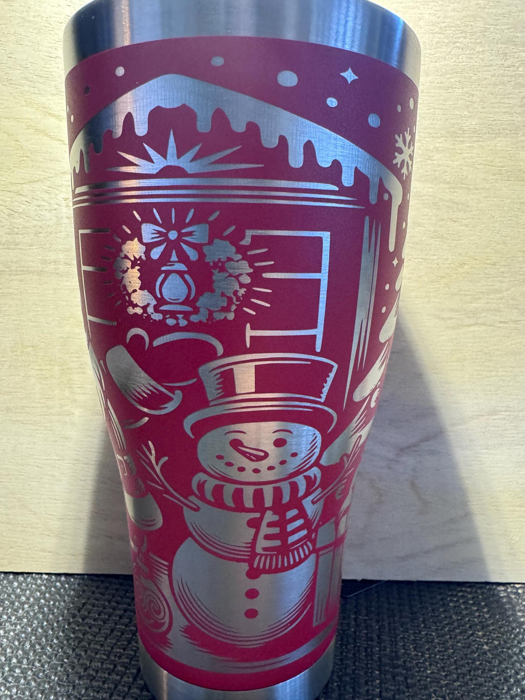 30 Ounce Hogg Santa 2 Tumbler Red