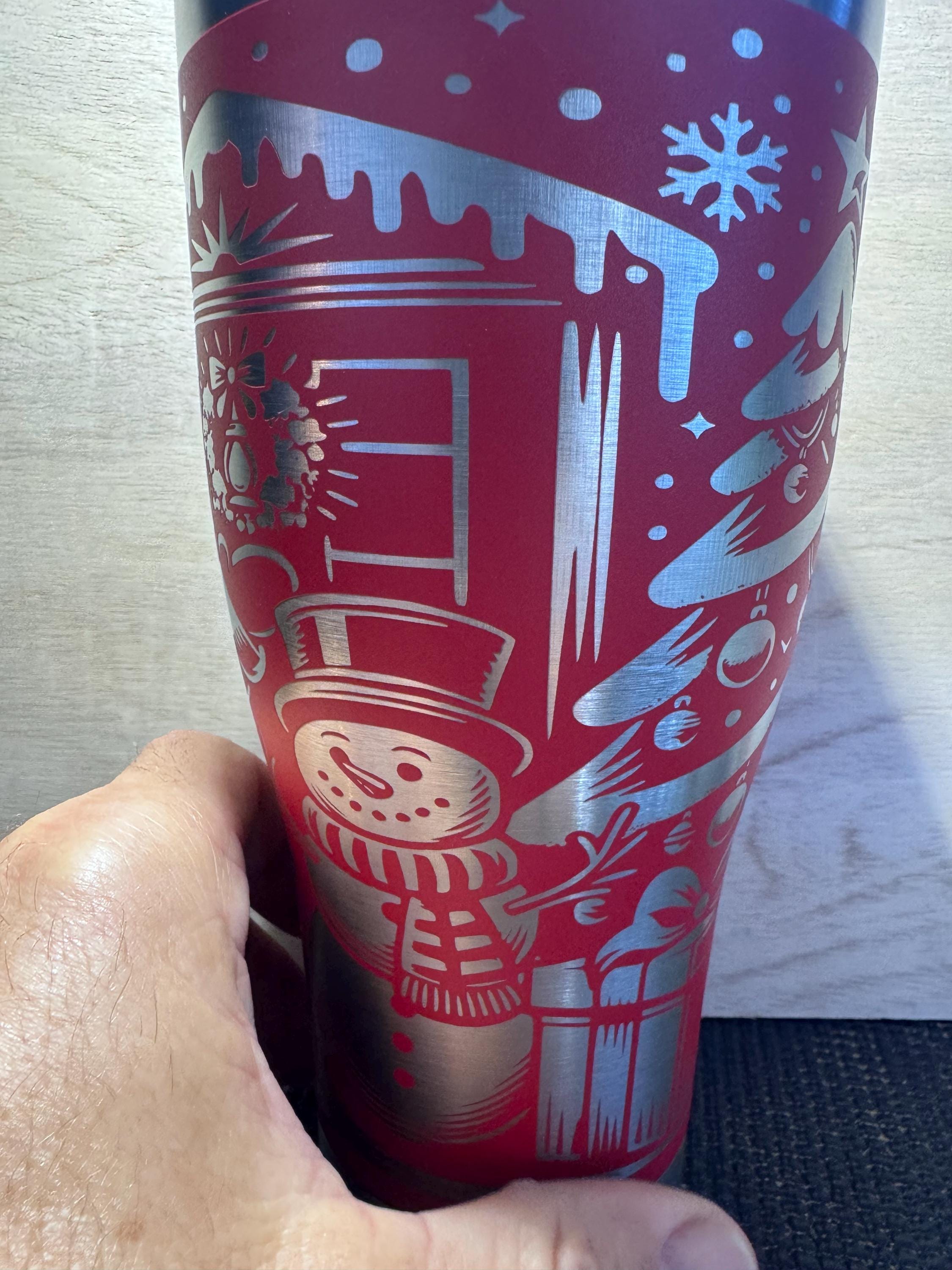 30 Ounce Hogg Santa 2 Tumbler Red