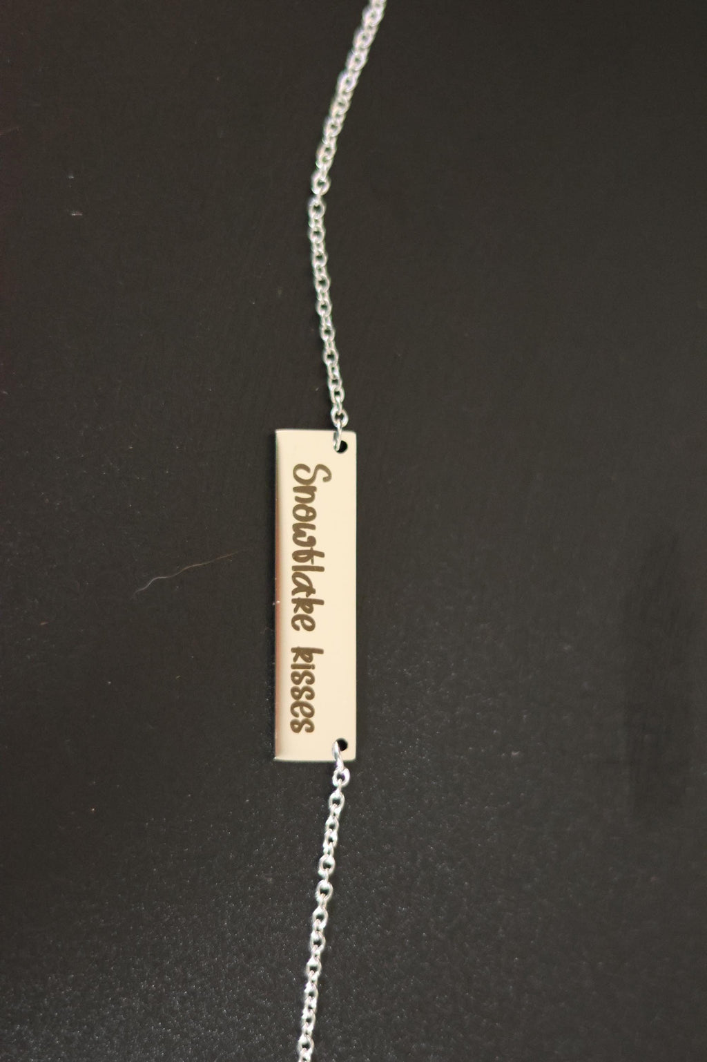 Medium Horizontal Bar Necklace (Silver, Gold, or Rose Gold)