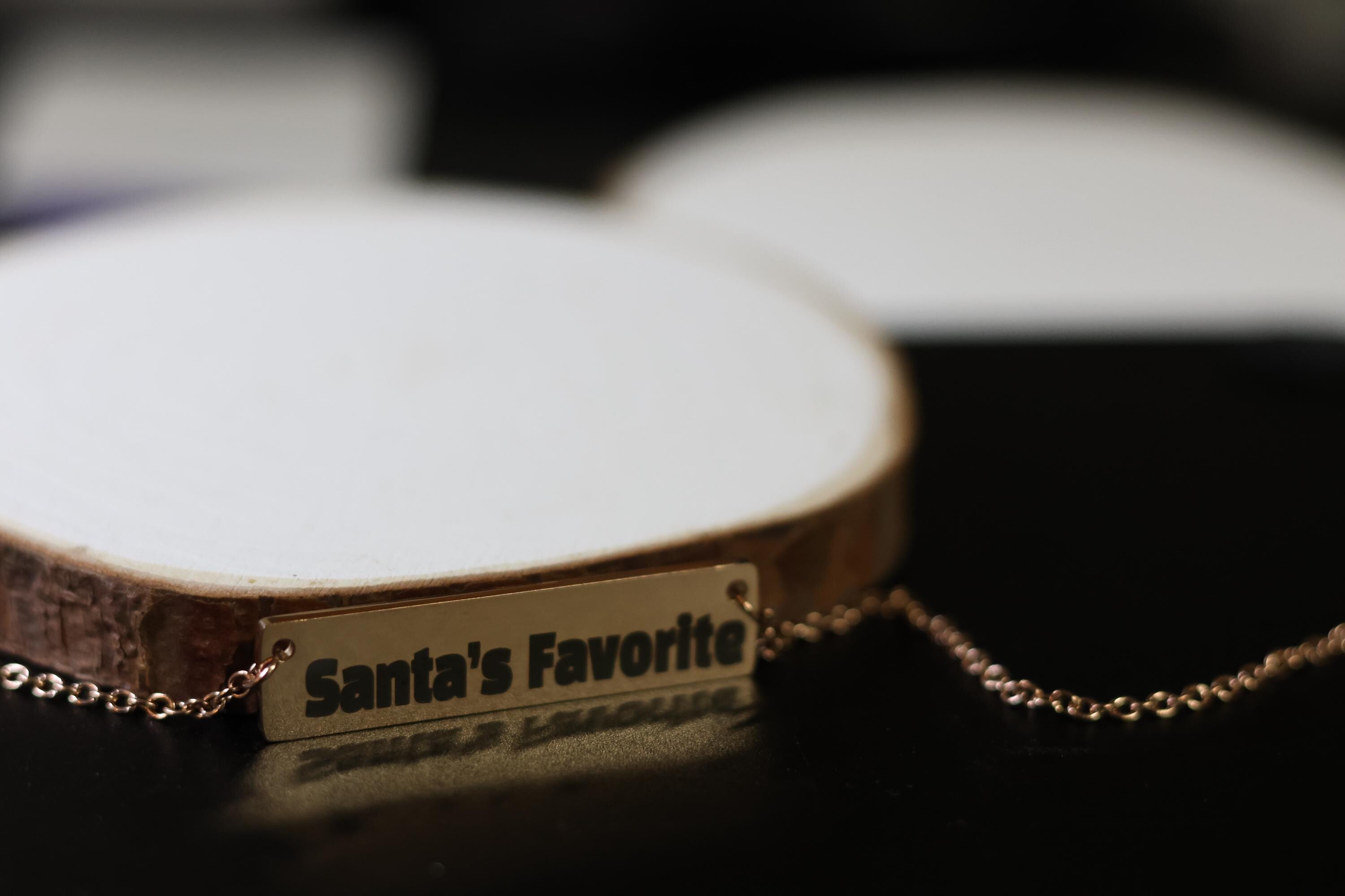 Medium Horizontal Bar Necklace (Silver, Gold, or Rose Gold)