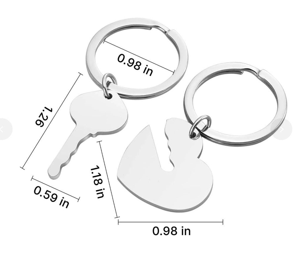 Custom Laser Engraved Stainless Steel Keychain  Personalized Name, Logo, or Message  Gift for Him or Her, Minimalist Metal Key Ring, Custom