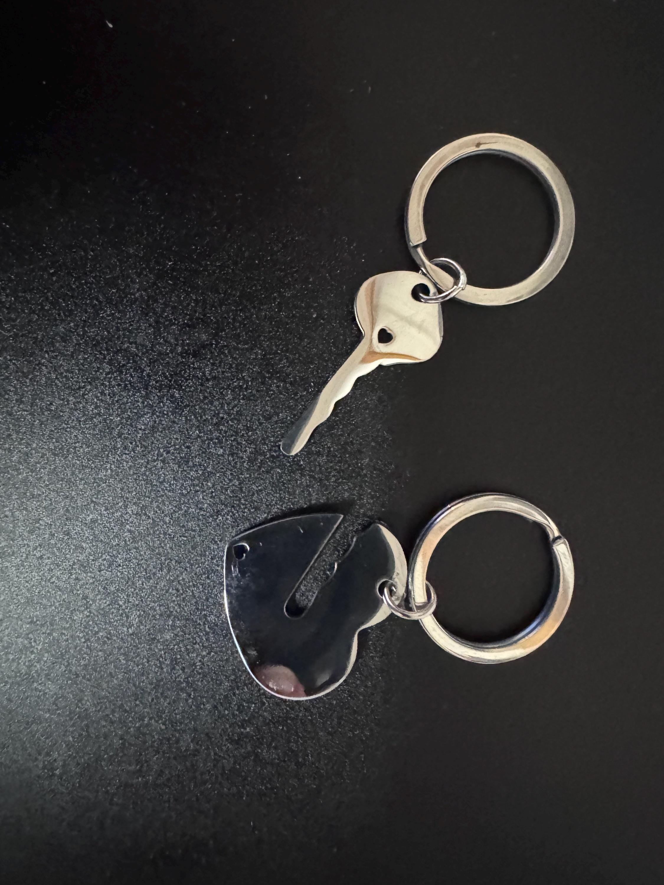 Custom Laser Engraved Stainless Steel Keychain  Personalized Name, Logo, or Message  Gift for Him or Her, Minimalist Metal Key Ring, Custom