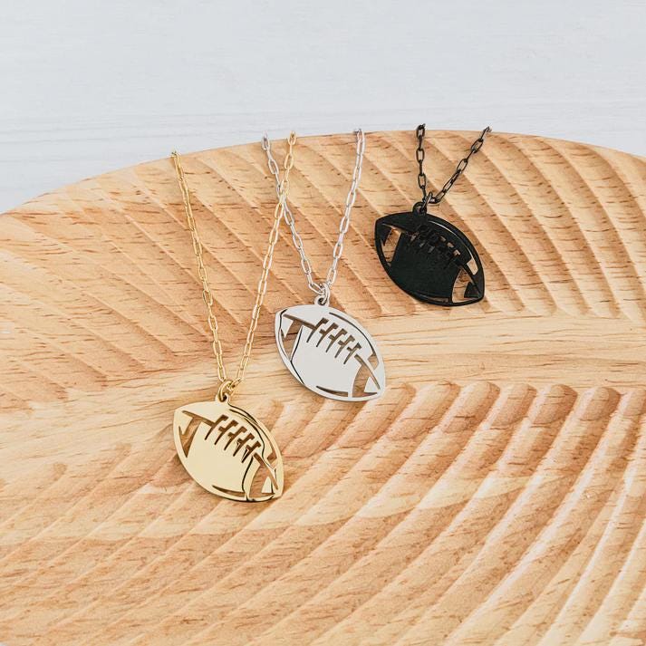 Football Pendant Necklace