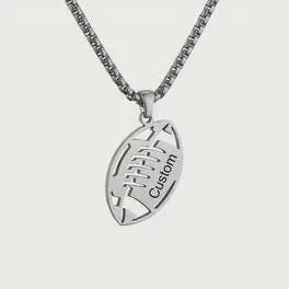 Football Pendant Necklace