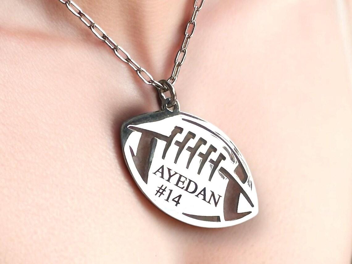 Football Pendant Necklace