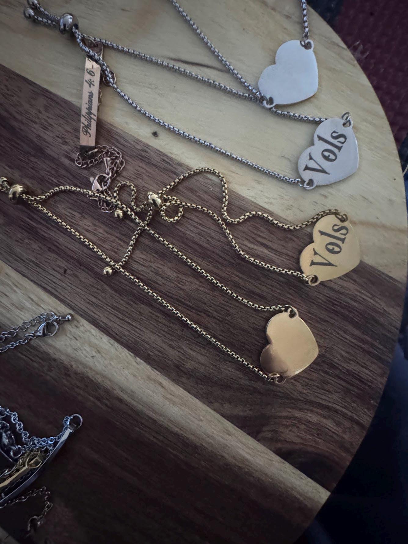 Personalized Laser Engraved Link Bracelet  Custom Stainless Steel Jewelry  Men's or Women's Bracelet  Gift for Him or Her