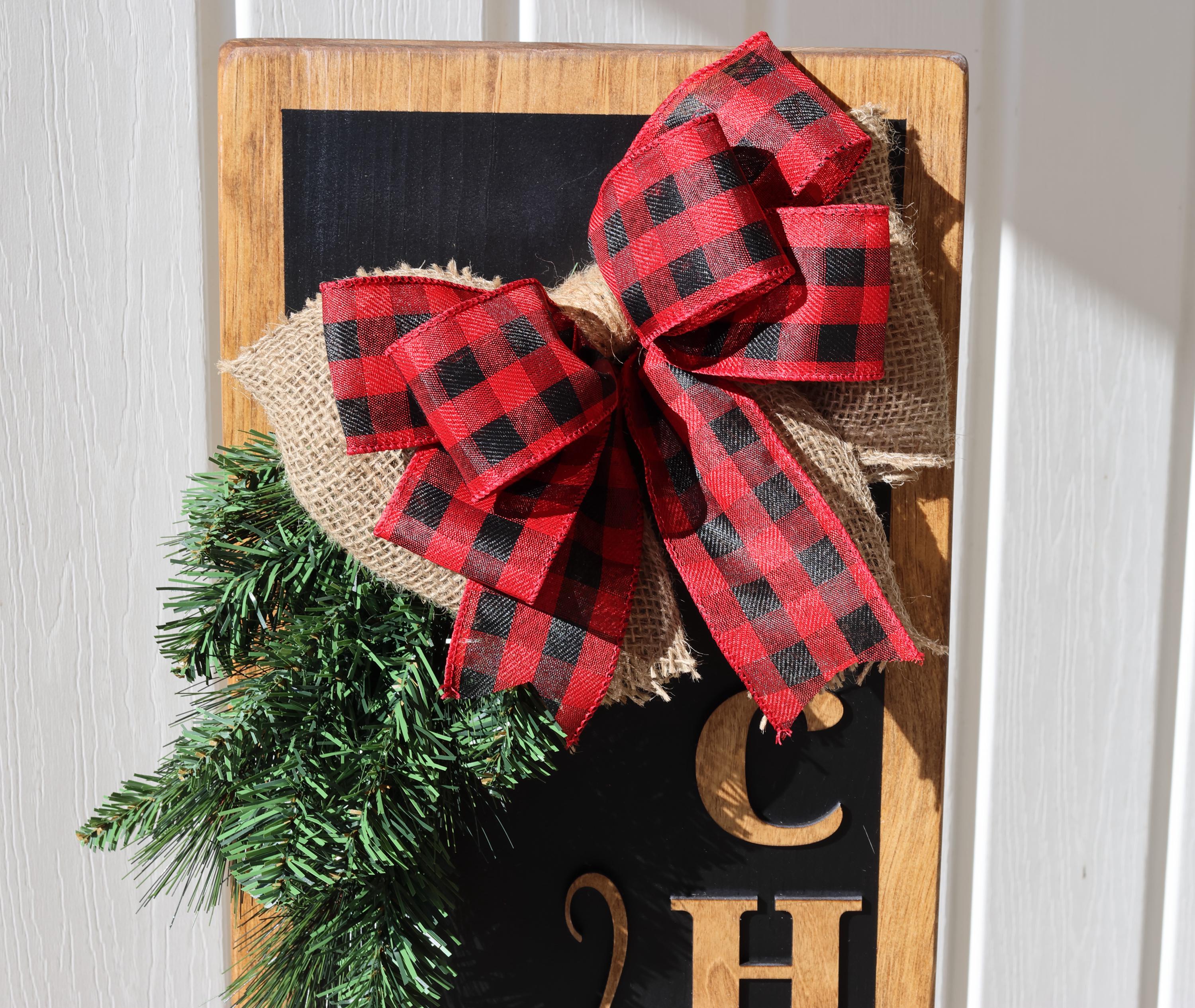 Merry Little Christmas Porch Leaner  Rustic Reindeer Christmas Sign  Farmhouse Holiday Front Porch Decor