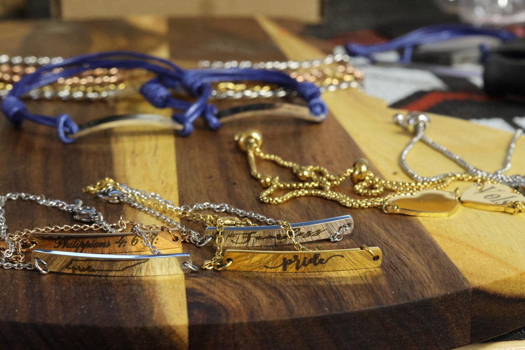Personalized Laser Engraved Link Bracelet  Custom Stainless Steel Jewelry  Men's or Women's Bracelet  Gift for Him or Her