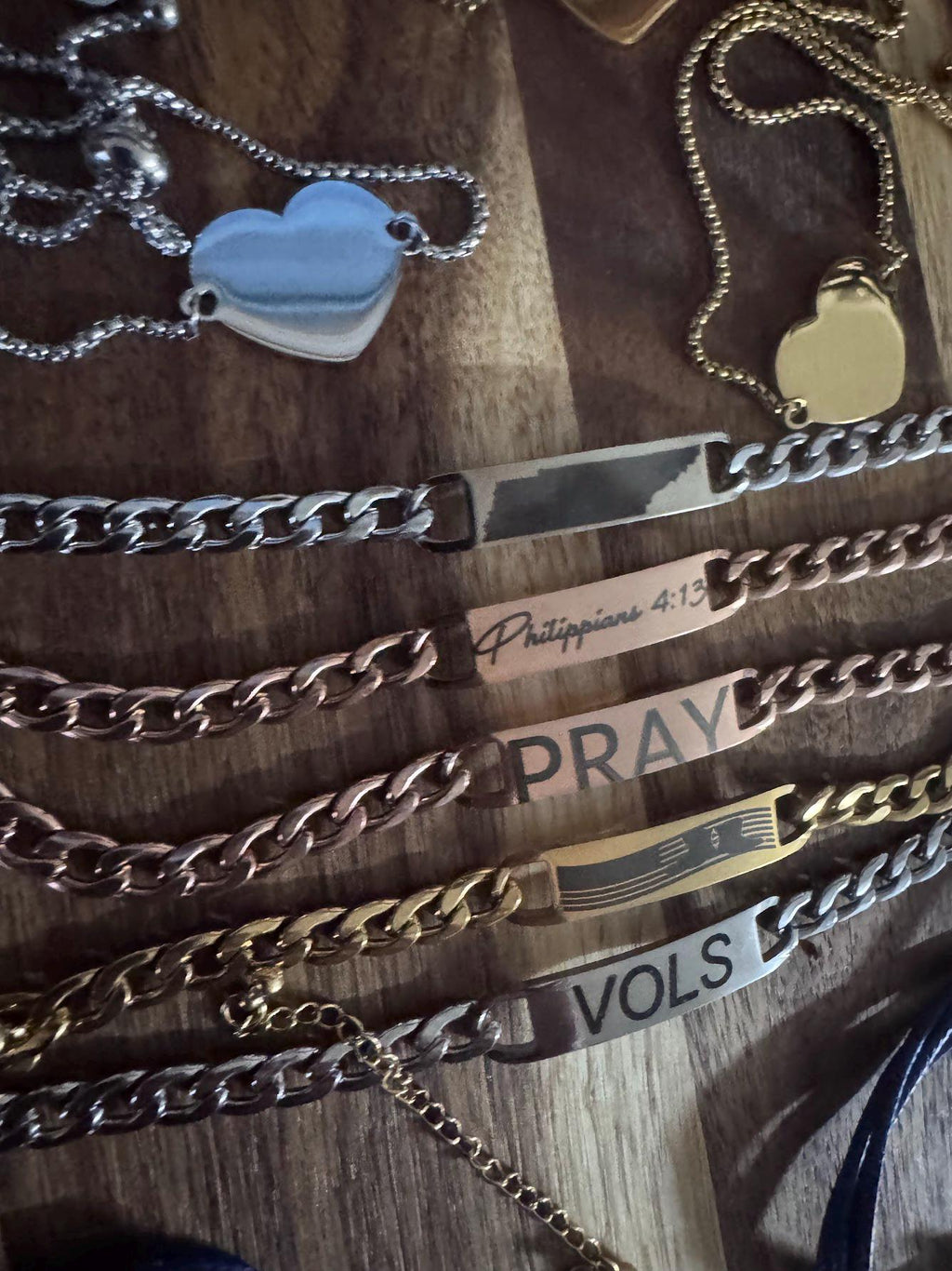 Personalized Laser Engraved Link Bracelet  Custom Stainless Steel Jewelry  Men's or Women's Bracelet  Gift for Him or Her