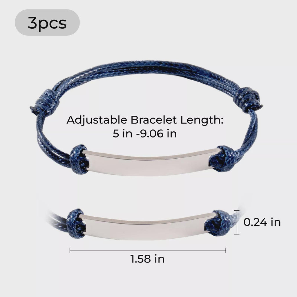 Personalized Laser Engraved Link Bracelet  Custom Stainless Steel Jewelry  Men's or Women's Bracelet  Gift for Him or Her